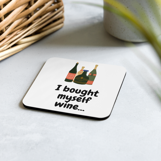 Cork-back coaster