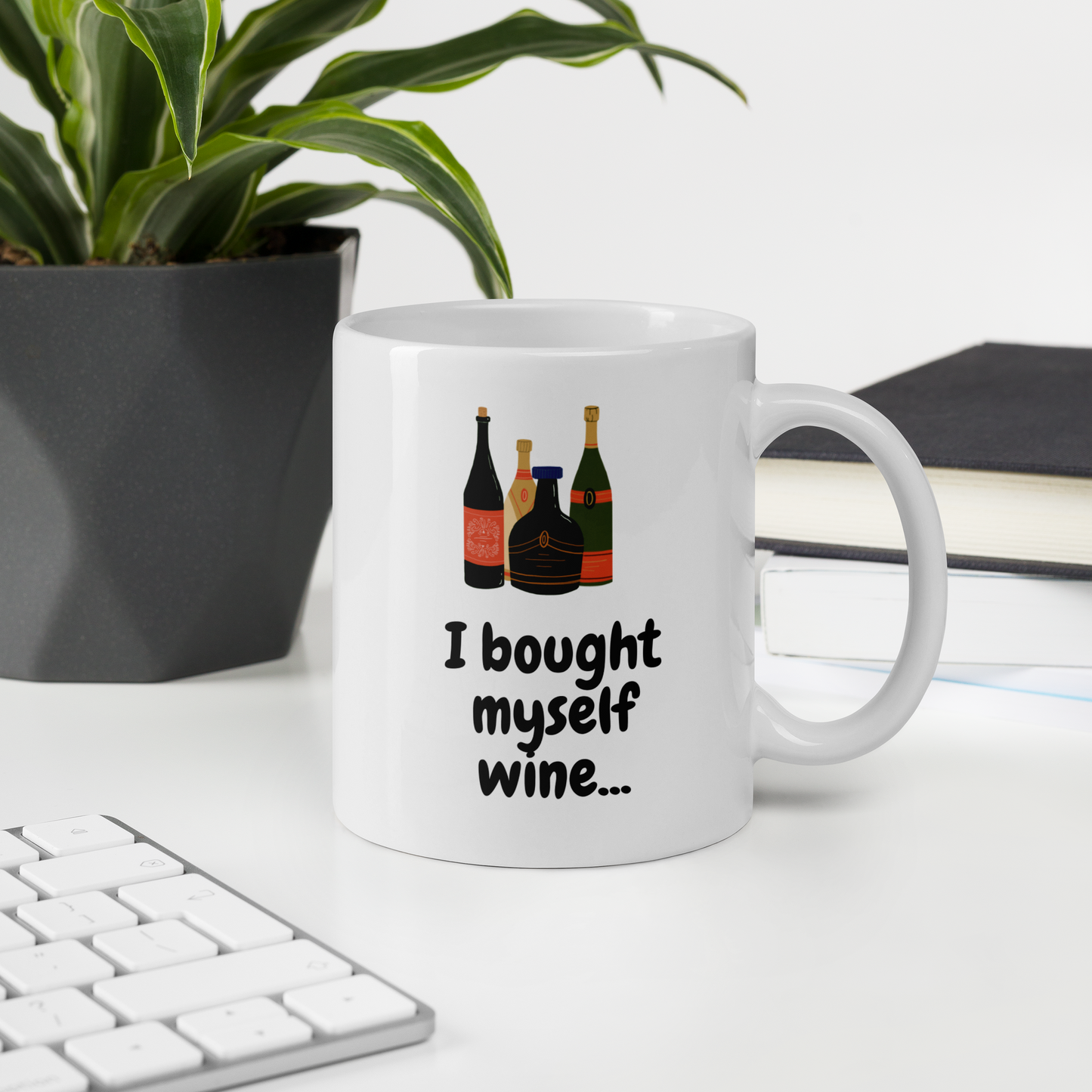 I bought myself wine mug (available in 2 sizes)